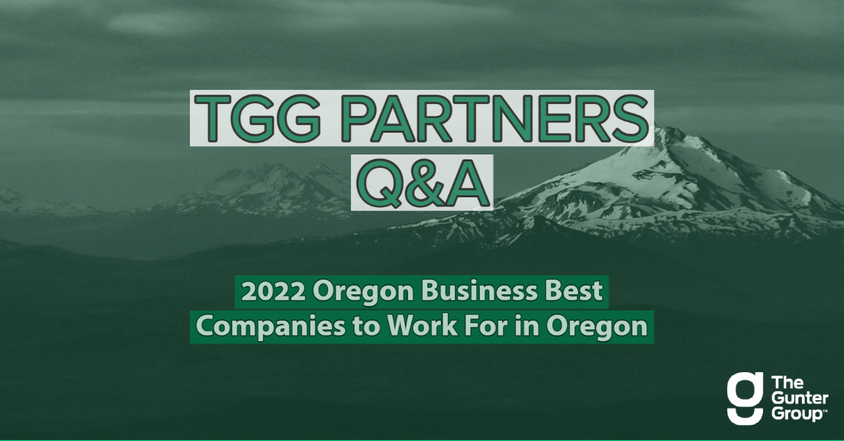 TGG Partners Q&A Oregon Best Award